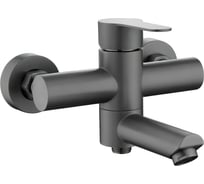 Смеситель для ванны поворотный излив ARGOTECH SOLO диаметр 35 нерж. сталь, графит 44876