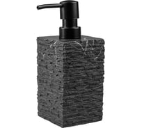 Диспенсер (дозатор) для мыла PERFECTO LINEA STONEWAVE, черный, ЦЗ-0000176688