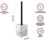 Ершик с подставкой PERFECTO LINEA ELEMENT MARBLE, белый, ЦЗ-1521519090 3