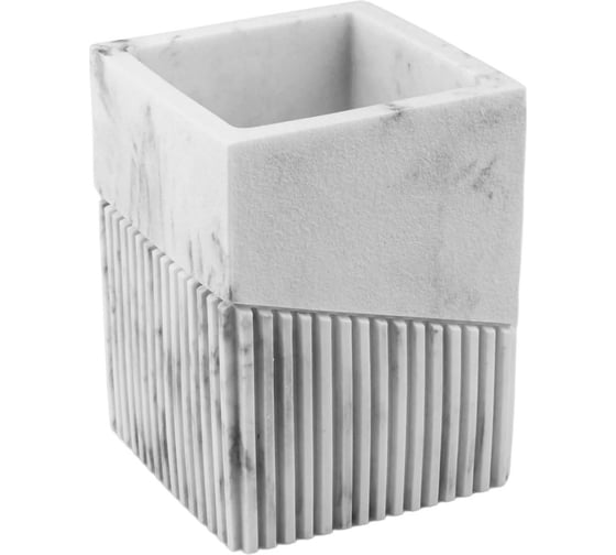 Стакан для зубных щеток PERFECTO LINEA ELEMENT MARBLE белый ЦЗ-0374207500 1