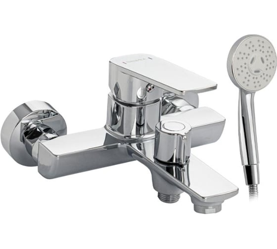 Смеситель для ванны BRIMIX c коротким изливом, шаровый, из высокопрочного АБС пластика, премиум, цвет хром 5588-CR 1