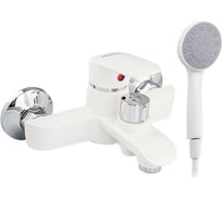 Смеситель для ванны BRIMIX c коротким изливом, шаровый, из высокопрочного АБС пластика, цвет белый 5579