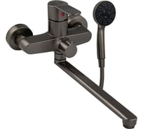 Смеситель для ванны BRIMIX длинный излив, шаровый, из высокопрочного АБС пластика, цвет графит 5569