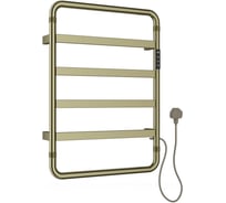 Полотенцесушитель электрический ALLEN BRAU PRIORITY S 7.31001-GB, нерж.сталь 304, пульт, 640х475мм, браш.золото (354999) 00354999