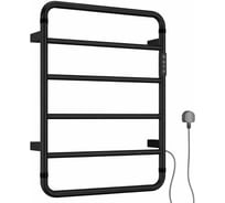 Полотенцесушитель электрический ALLEN BRAU PRIORITY R 7.31000-31, нерж.сталь 304, пульт, 640х475мм, черный матовый (354993) 00354993
