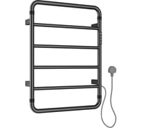 Полотенцесушитель электрический ALLEN BRAU PRIORITY R 7.31000-GM, нерж.сталь304,пульт, 640х475мм, графит брашированный (354994) 00354994