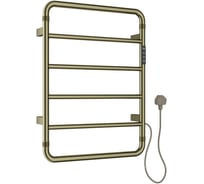 Полотенцесушитель электрический ALLEN BRAU PRIORITY R 7.31000-GB, нерж.сталь 304,пульт, 640х475мм, браш.золото (354995) 00354995