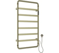Полотенцесушитель электрический ALLEN BRAU PRIORITY S 7.31003-GB, нерж.сталь 304, пульт, 920х475мм, браш.золото (355007) 00355007
