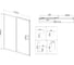 Душевая дверь VINCEA City, 1100, вороненая сталь, стекло прозрачное, VDS-5CT110CLGM 5
