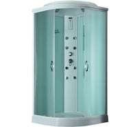 Душевая кабина TIMO eco ТЕ-0701 100_100_218, турецкая баня хамам, стульчик прозрачный TE-0701-T-STUN-T-CH/C