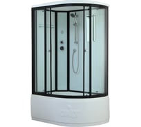 Душевая кабина TIMO Standart T-6620 Black Fabric L, 120×85×220 см, турецкая баня хамам T-6620BFL-T-STUN