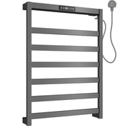 Полотенцесушитель электрический ALLEN BRAU 7.32000-GM REALITY нерж.сталь304, пульт, 642х472мм, графит браш (355018) 00355018
