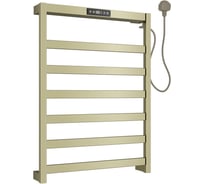 Полотенцесушитель электрический ALLEN BRAU 7.32000-GB REALITY нерж.сталь 304, пульт, 642х472мм, браш.зол (355019) 00355019