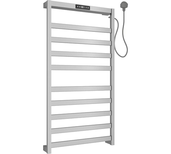 Полотенцесушитель электрический ALLEN BRAU 7.32001-BN REALITY нерж.сталь 304, пульт, 900х472мм, браш.никель (355020) 00355020