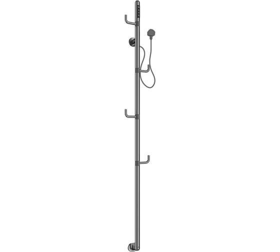 Полотенцесушитель электрический ALLEN BRAU 7.33001-BN LIBERTY L нерж.сталь 304,пульт, 1659х182мм, браш.никель (355012) 00355012