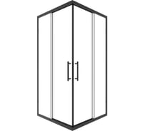 Душевой угол Timo TKSS-100/03C-8, раздвиж 1000_1000_2000, проф черный, стекло проз 8 мм T41