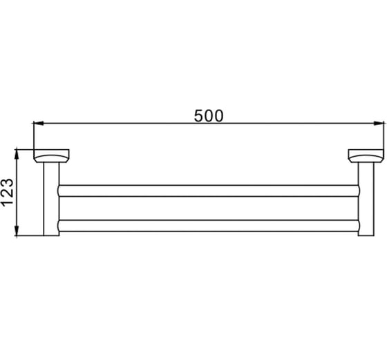 Полотенцедержатель Frap двойной F1609 F1609-1 514774