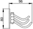 Крючок Frap тройной, поворотный F208-3 515490 3
