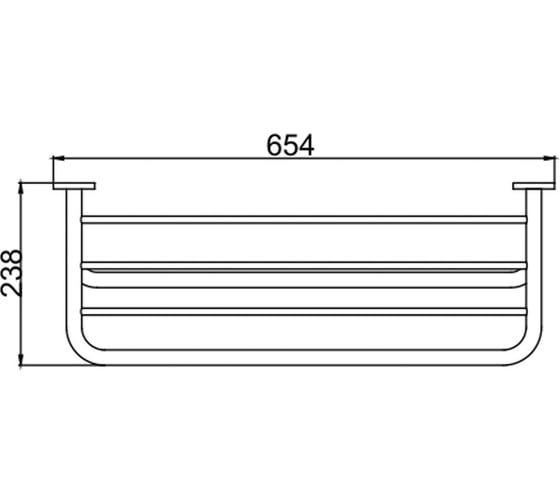Полка для полотенец с полотенцедержателем Frap F804 514836