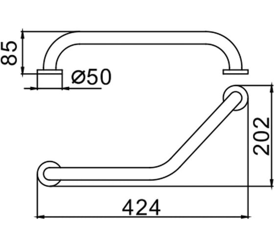 Угловой поручень Frap F1717 F301 514790