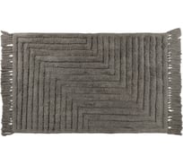 Ковер Zenfort Прованс Зигзаг с кистями, хлопок, 50х80см, серый 107278