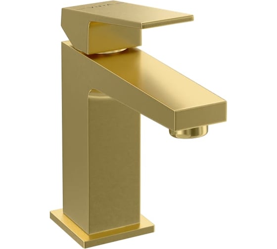 Смеситель Vitra для раковины Minimax Square однорычажный брашированное золото латунь A4372025EXP