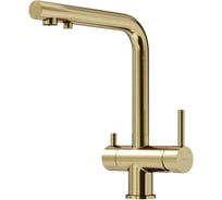 Смеситель для кухни Sancos Foster с возможностью подключения фильтра для воды, брашированное золото, арт. SC4014BG