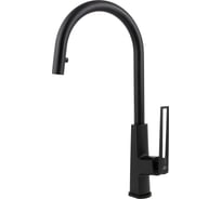Кухонный смеситель KAISER Merkur выдвижной излив O35 Sedal, Black Matt 27166-2