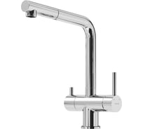 Смеситель для кухни Sancos Spin с поворотным и вытяжным изливом, c краном для фильтрованной воды, цвет хром, арт. SC4015CH