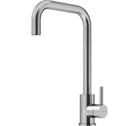 Смеситель для кухни Sancos из нержавеющей стали Stainless, с поворотным Г изливом, арт SC12002SS