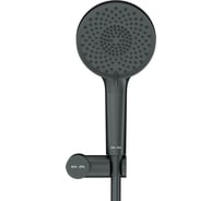 Душевой набор AM.PM X-Joy шланг 1750мм, держатель ручного душа, ручной душ 120 мм, 3 функции, черн F01185A022