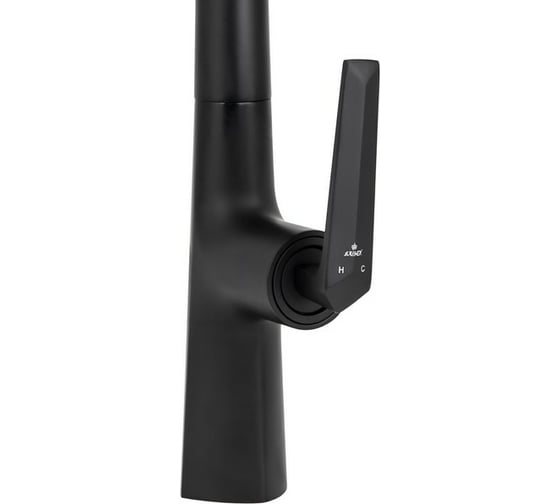 Кухонный смеситель KAISER Strike выдвижной излив O40 Black Matt 09066-2
