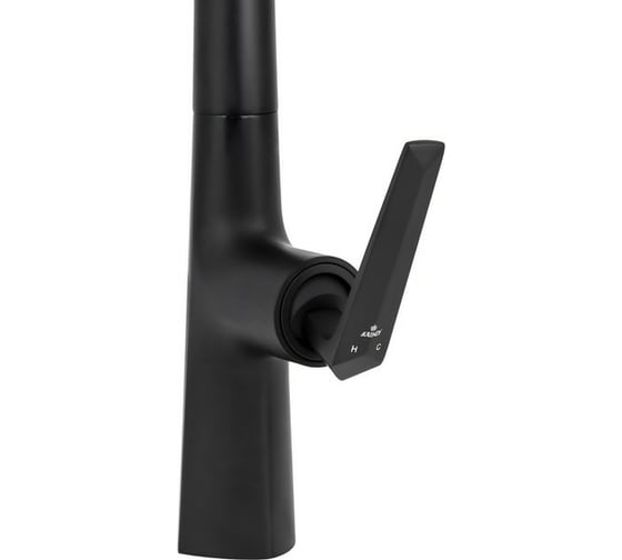 Кухонный смеситель KAISER Strike выдвижной излив O40 Black Matt 09066-2