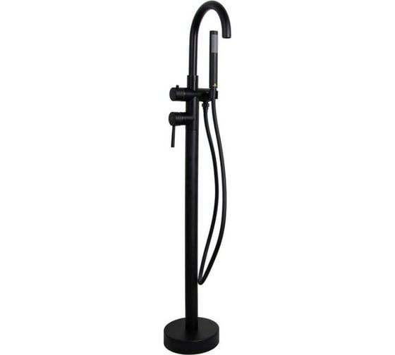 Смеситель напольный для ванны KAISER Merkur Matt Black 26282-2