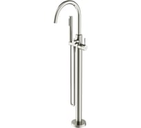 Смеситель для ванны напольный Sancos Etna брашированный никель, PVD покрытие SC9009BN