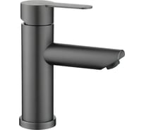 Смеситель для умывальника ARGOTECH SOLO, Ø35, нержавеющая сталь, графит 44833