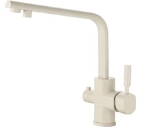 Смеситель для кухни KAISER Decor боковой, под фильтр O35 бежевый мрамор-328 40144-11