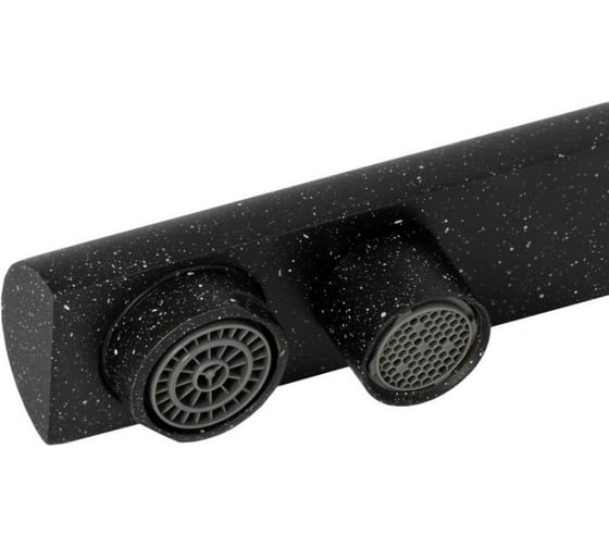 Смеситель для кухни KAISER Decor боковой под фильтр O35 черный-мрамор-308 40144-12