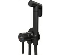 Смеситель с гигиенической лейкой MIXLINE 25k ML31-081BL Ray встраиваемый ЧЕРНЫЙ 556673