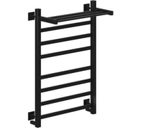 Полотенцесушитель MIXLINE TRIUMPH 80х50 таймер, 545Вт, 7 перекладин + ПОЛКА электрический черный 558466