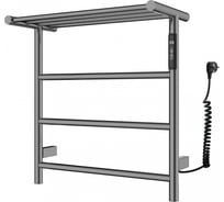 Полотенцесушитель электрический с полкой Wonzon & Woghand BONN, Темный графит WW-AL402-GM