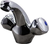 Смеситель для умывальника Doron DL 1518-N, 1/2", керамика, хром, излив литой нос, под гайку 025133