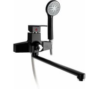 Смеситель для ванны Kranar KB 2129BP-35L, ABS пластик, чёрный, излив 350 мм, лейка 1 режим 027517