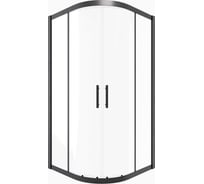 Душевой угол Timo TPSS-90/03C-8, раздвижной, 900×900×2000 мм, профиль черный, стекло прозрачное 8 мм T46