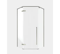 Душевой угол Timo TTSSP-100/13C-8, распашной, 1000×1000×2000 мм, профиль никель, стекло прозрачное 8 мм T67