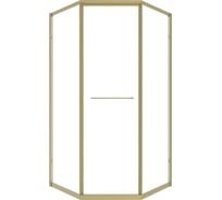 Душевой угол Timo TTSS-100/17C-8L, раздвижной, 1000×1000×2000 мм, профиль мат золото, стекло прозрачное 8 мм T34L