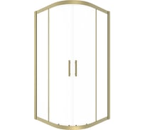 Душевой угол Timo TPSS-100/17C-8, раздвижной, 1000×1000×2000 мм, профиль мат золото, стекло прозрачное 8 мм T45