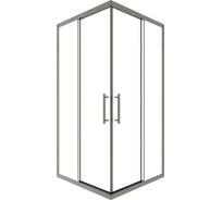 Душевой угол Timo TKSS-90/13C-8, раздвижной, 900×900×2000 мм, профиль никель, стекло прозрачное 8 мм T36