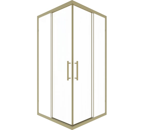 Душевой угол Timo TKSS-90/17C-8, раздвижной, 900×900×2000 мм, профиль мат золото, стекло прозрачное 8 мм T38 1