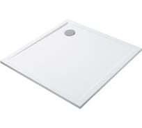 Душевой поддон из литьевого мрамора AQUATON Калифорния М 90х90 квадратный белый 1A737536CA010